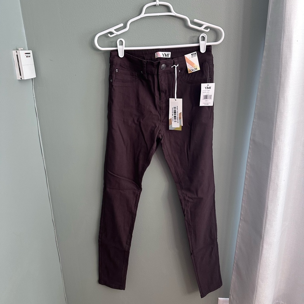 YMI Women's Cocoa Brown Skinny Jeans